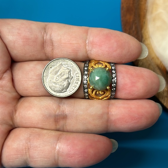 🖤NEW💕Green gemstone ring - Picture 6 of 16